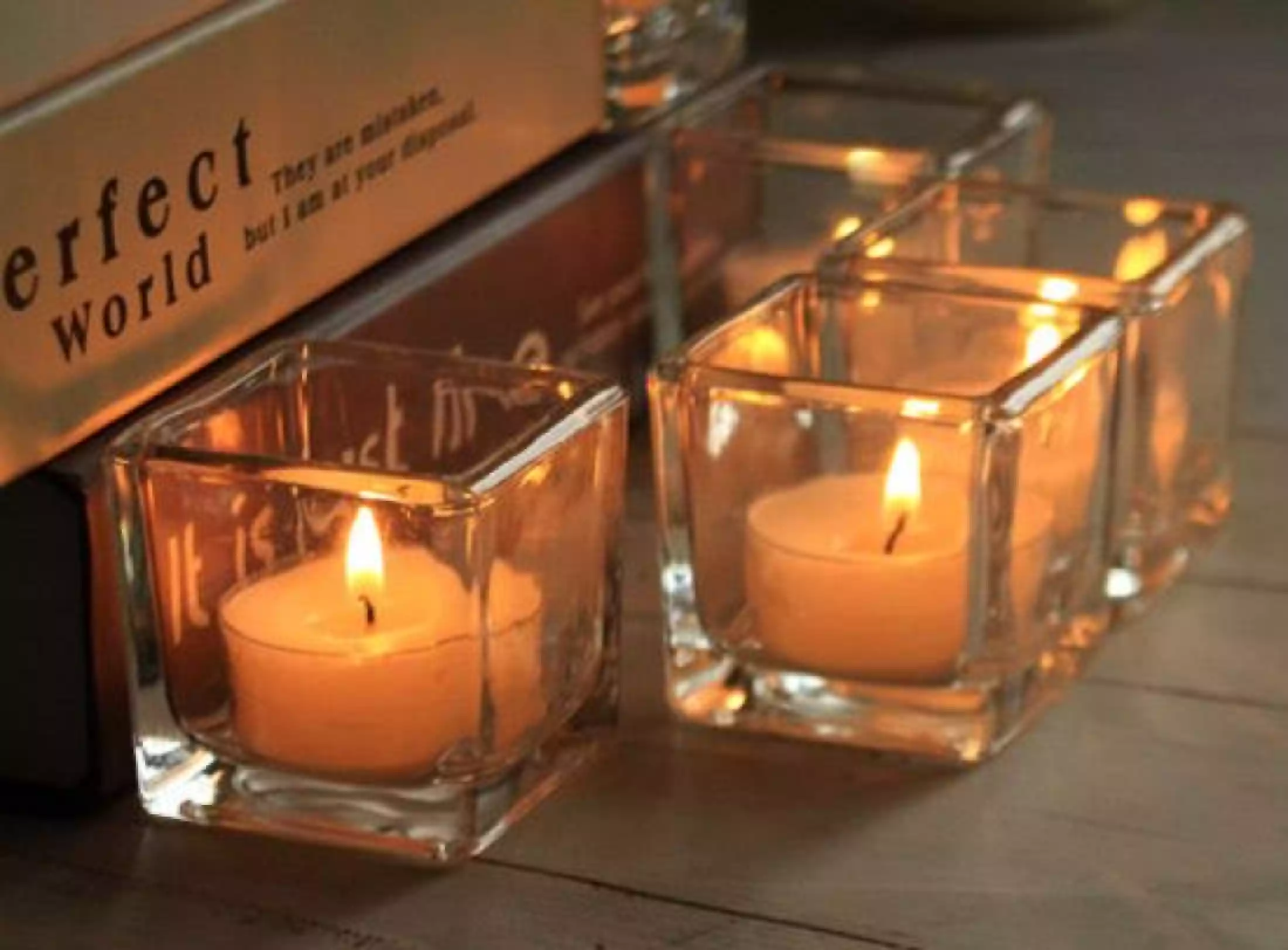 square candle jars