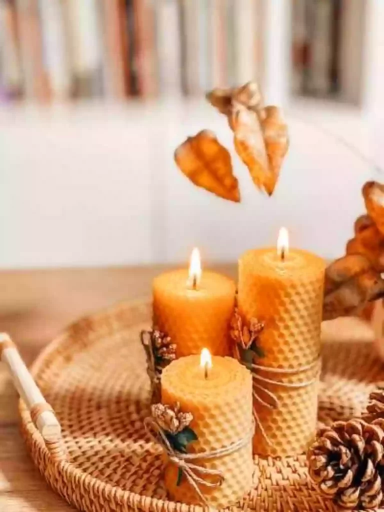 rolled honeycomb candles